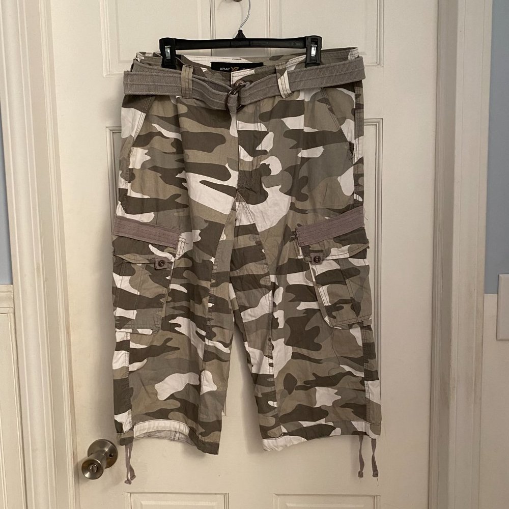 XRAY Jeans White Camo Size 36 NWT